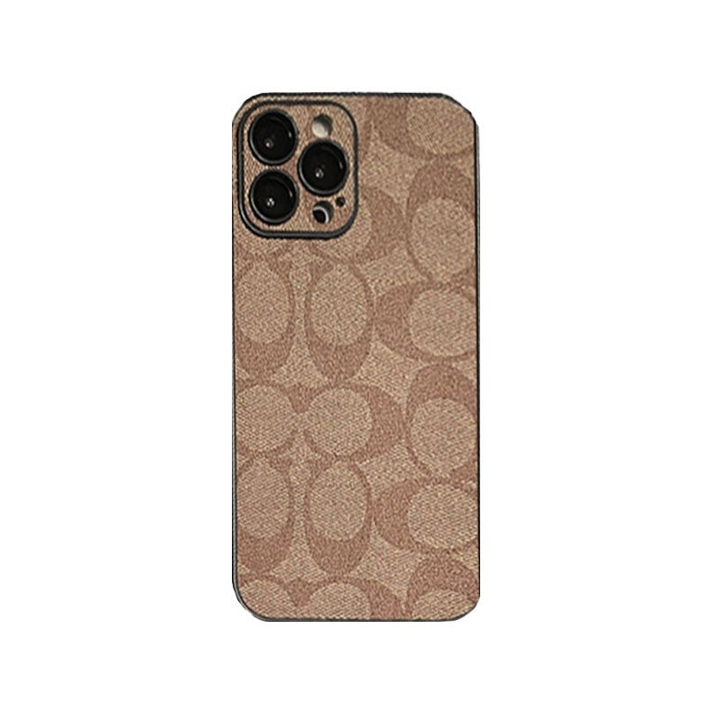 Klasické pouzdro na iPhone hnědé -QB240402