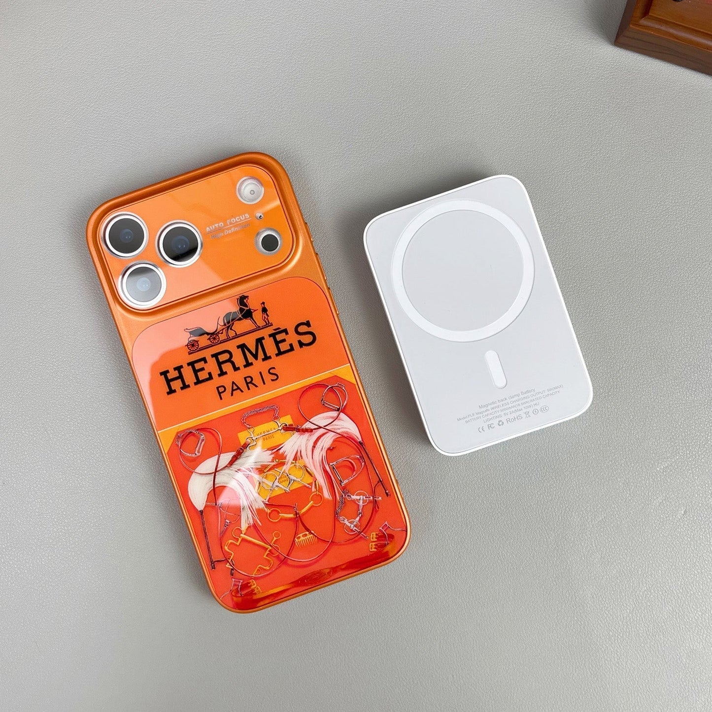 Pouzdro na iPhone řady H Luxury Orange Series