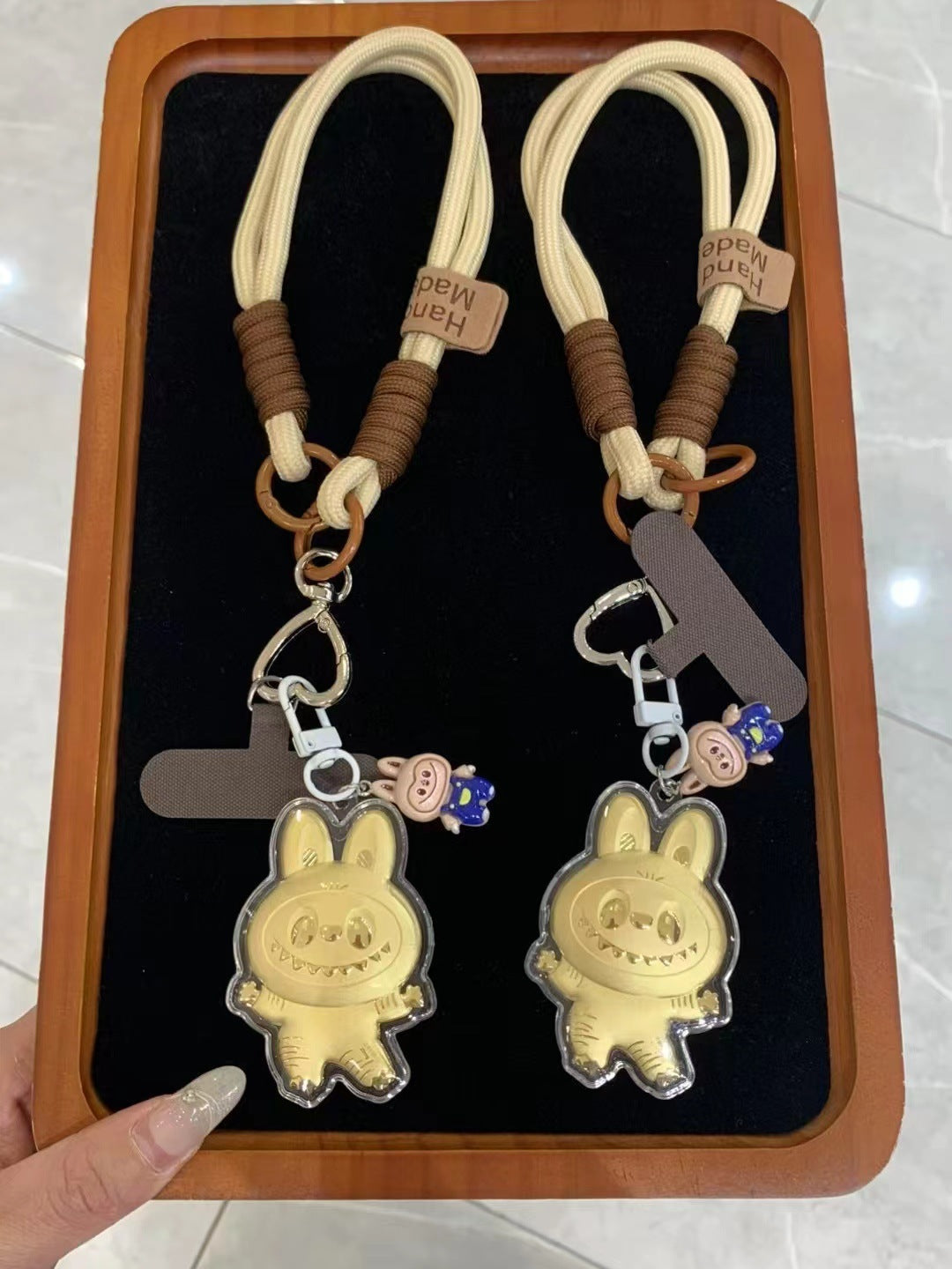키체인 골드 미니 라부부