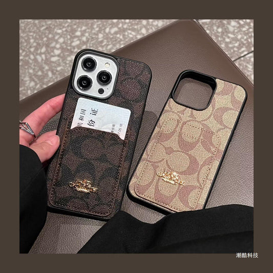Klasické pouzdro na karty, kožené pouzdro na iPhone