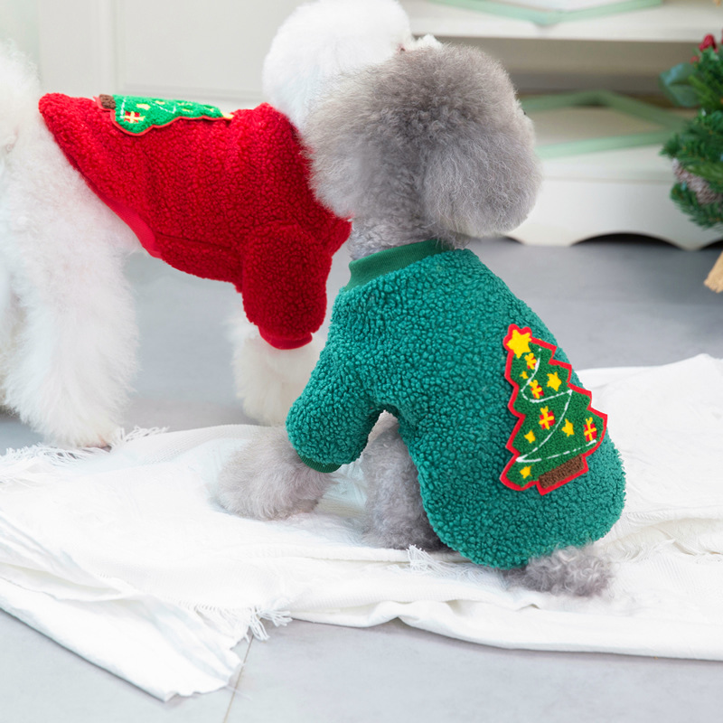 🎄 Cozy Christmas Cat Outfit Set – Hat, Scarf & Fuzzy Jacket