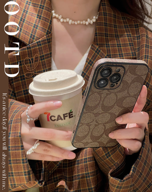 Klasické kávové pouzdro na iPhone -QB240402