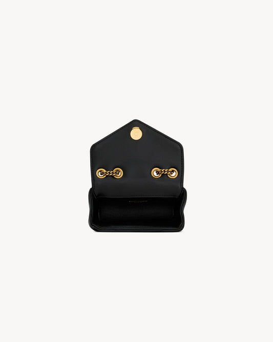 L-Y Leather Mini Chain Adjustable Handbag Wallet