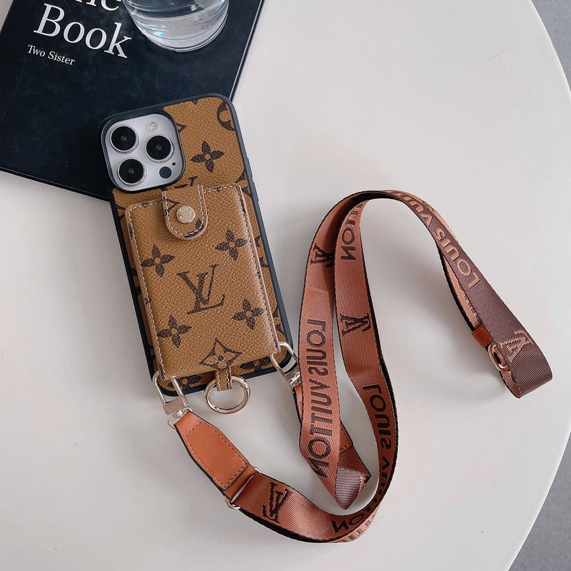 Luxusní taška na karty Classic Řetězové pouzdro na iPhone