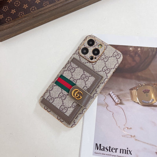 Capa para iPhone com bolsa de cartão premium