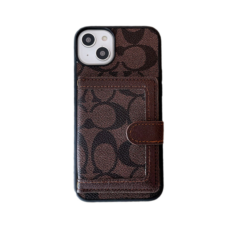Klasické pouzdro na iPhone s peněženkou a crossbody popruhem bílé -XK240402