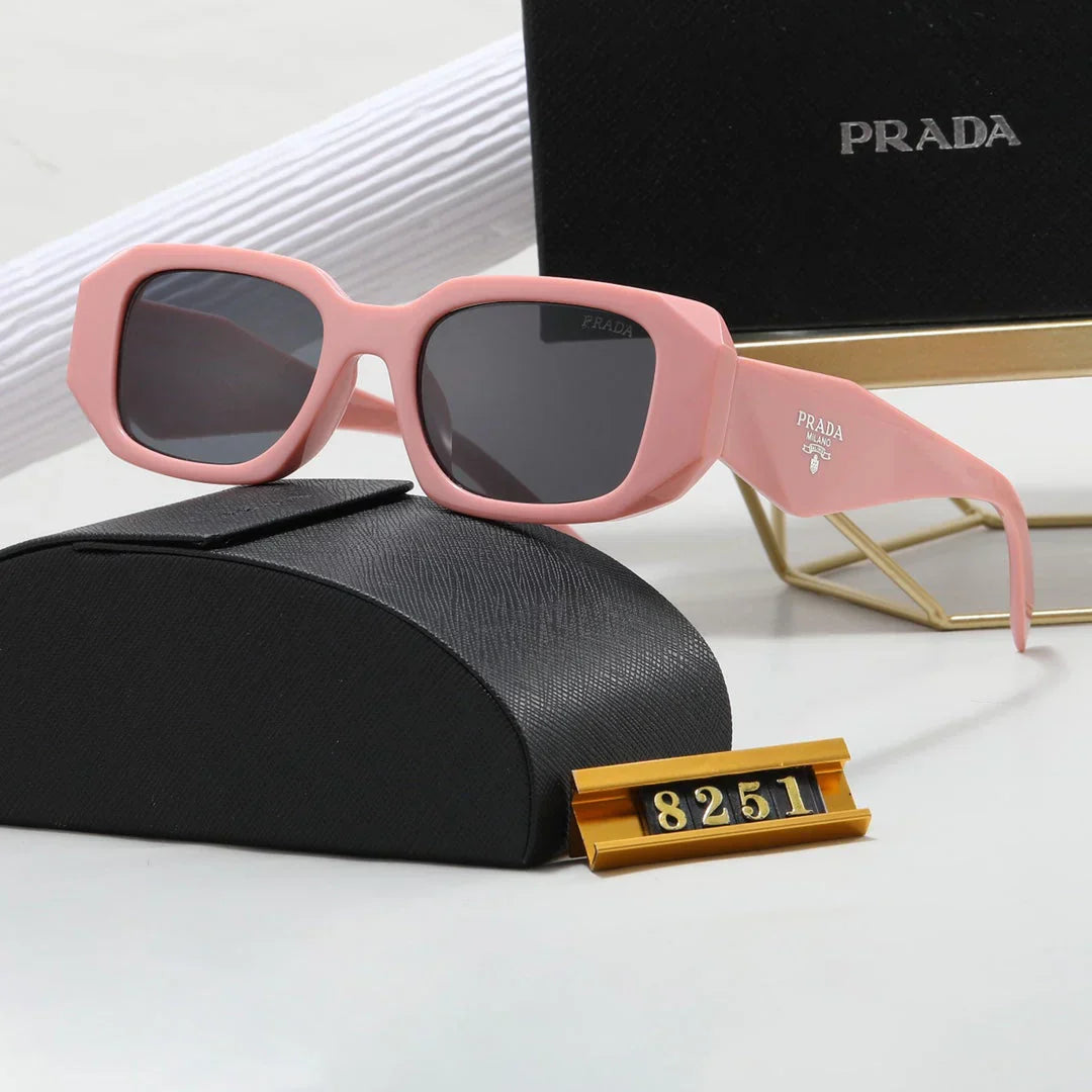 Polygonální Retro Unisex sluneční brýle 8251