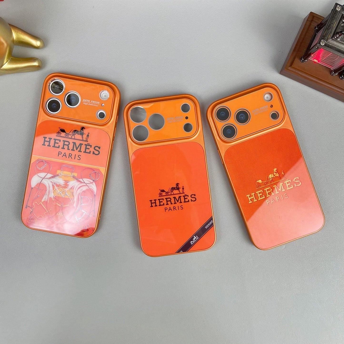 Pouzdro na iPhone řady H Luxury Orange Series