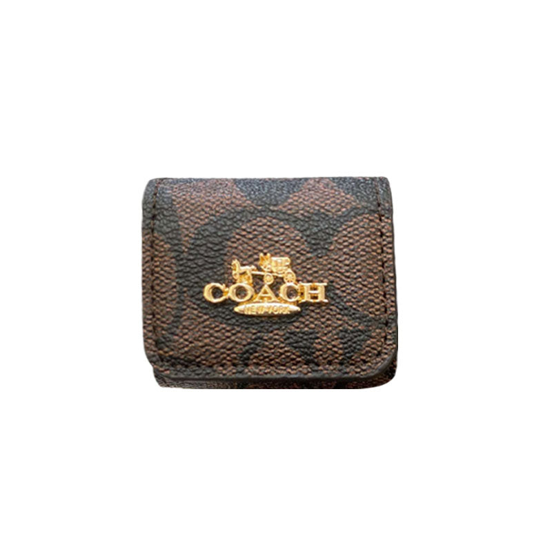 Luxusní pouzdra Coach AirPods Pro světle hnědá- LGK240425