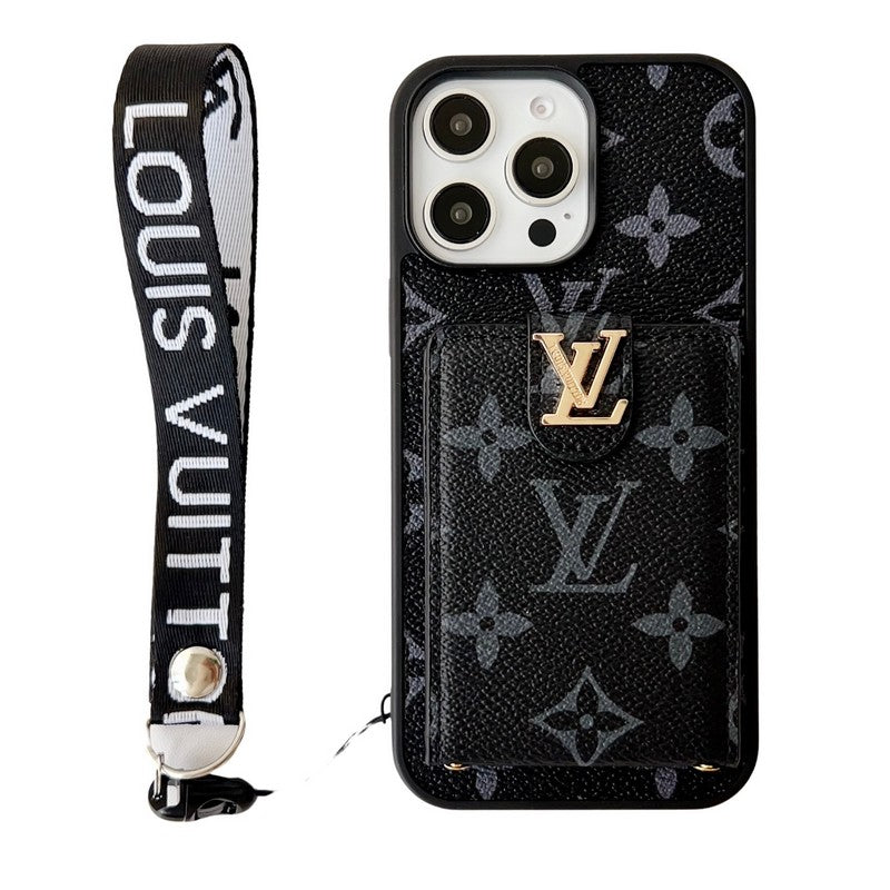 Luxusní klasické barevné crossbody pouzdro na iPhone