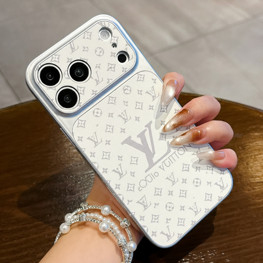 Capa luxuosa para iPhone com padrão em relevo