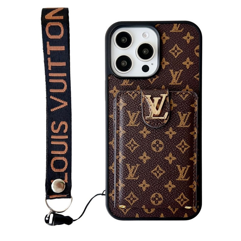Luxusní klasické barevné crossbody pouzdro na iPhone