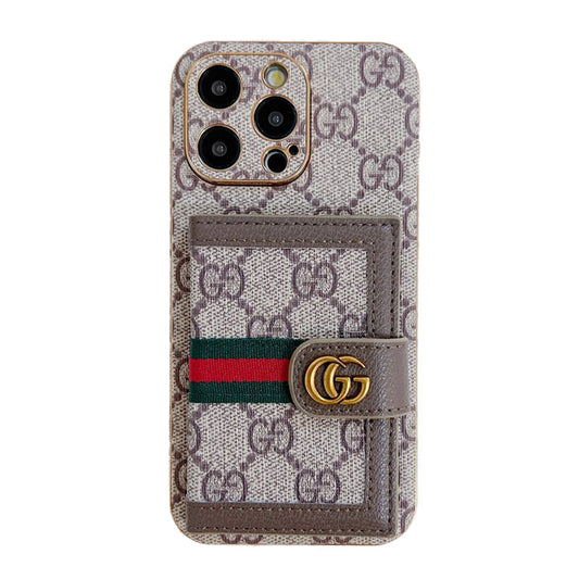 Capa para iPhone com bolsa de cartão premium