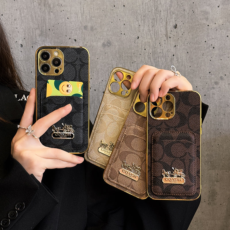 Klasické pouzdro na karty, kožené pouzdro na iPhone