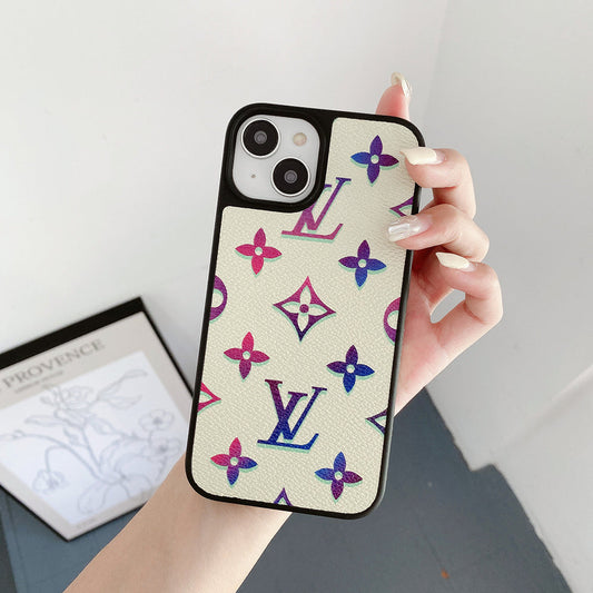 Luxusní barevné kožené pouzdro na iPhone