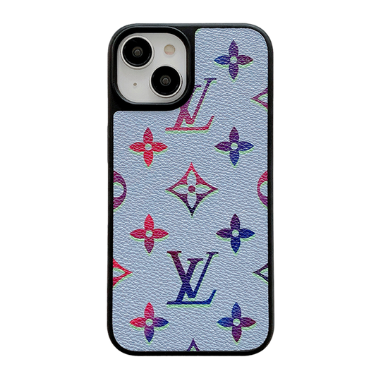 Luxusní barevné kožené pouzdro na iPhone