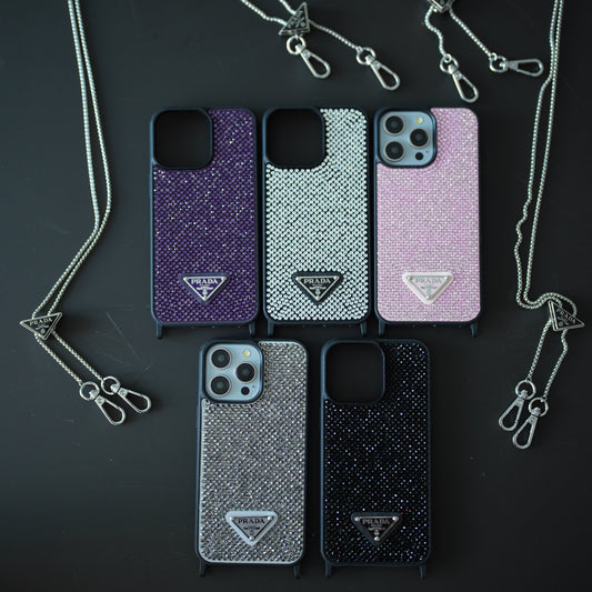 Luxusní Diamond Crossbody pouzdro na iPhone