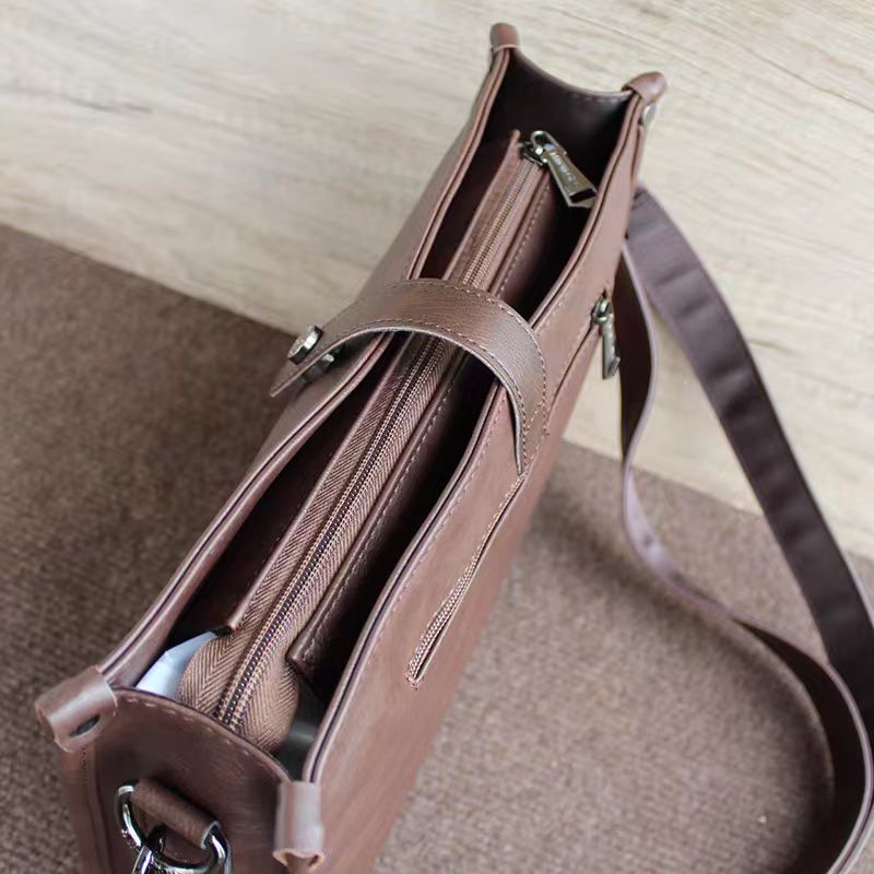 Luxusní kožená crossbody kabelka