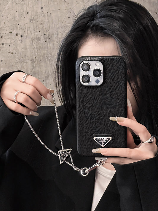 Luxusní kožené crossbody pouzdro na iPhone