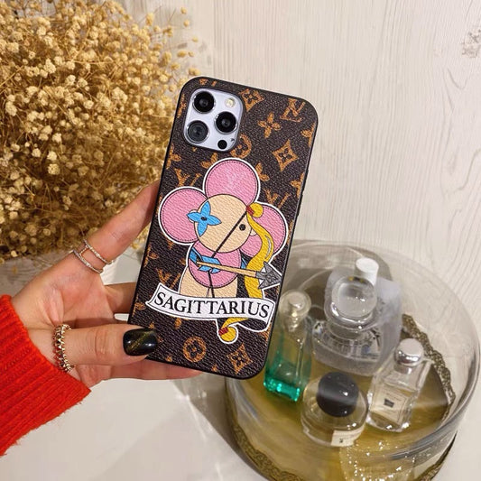 Sagittarius Love Painted iPhone Case Specialfremstillet