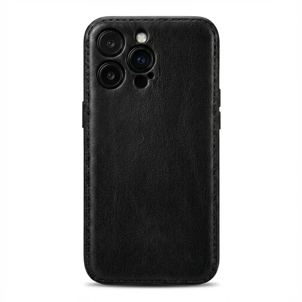 Ručně vyráběné pouzdro na iPhone z opálené kůže – Vintage Patina Edition