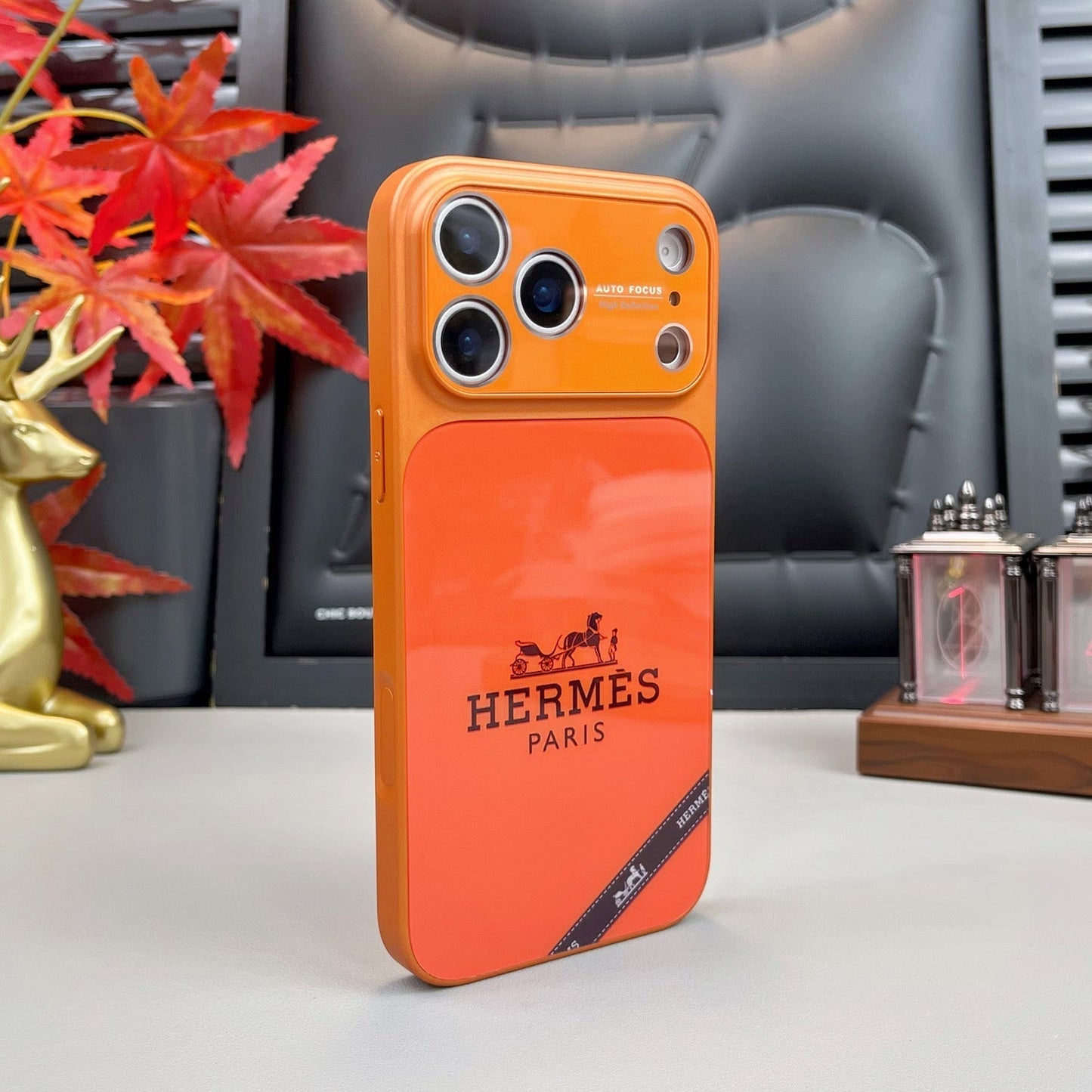 Pouzdro na iPhone řady H Luxury Orange Series