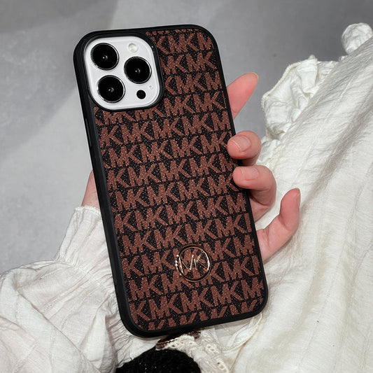Luxusní pouzdro na iPhone hnědé-MKK240603
