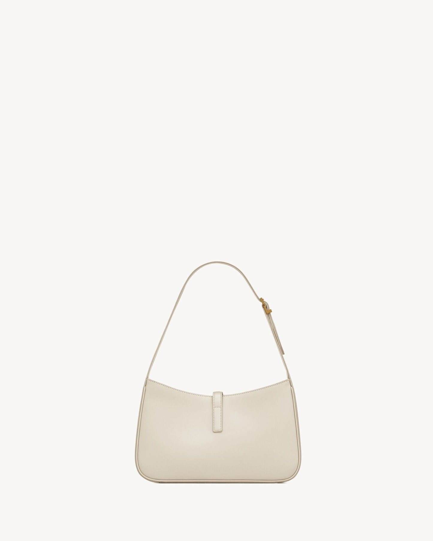 Saint Laurent Le 5 à 7 Lakovaná kůže Hobo – Burgundská elegance