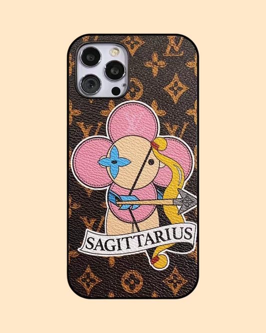 Sagittarius Love Painted iPhone Case Specialfremstillet