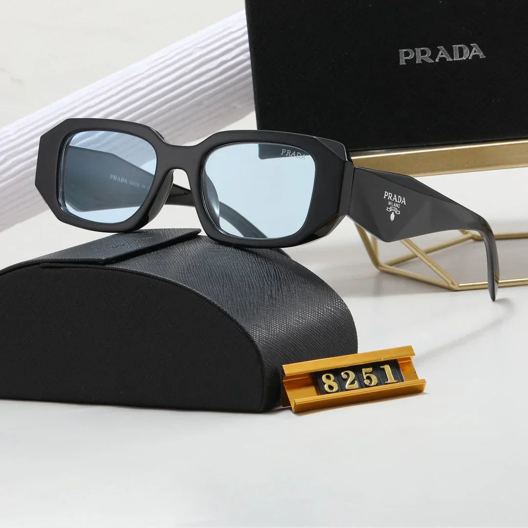 Polygonální Retro Unisex sluneční brýle 8251