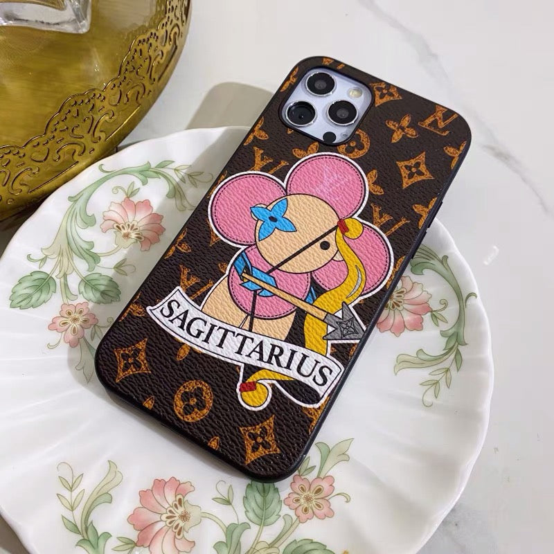 Pouzdro Sagittarius Love Painted na iPhone vyrobené na zakázku