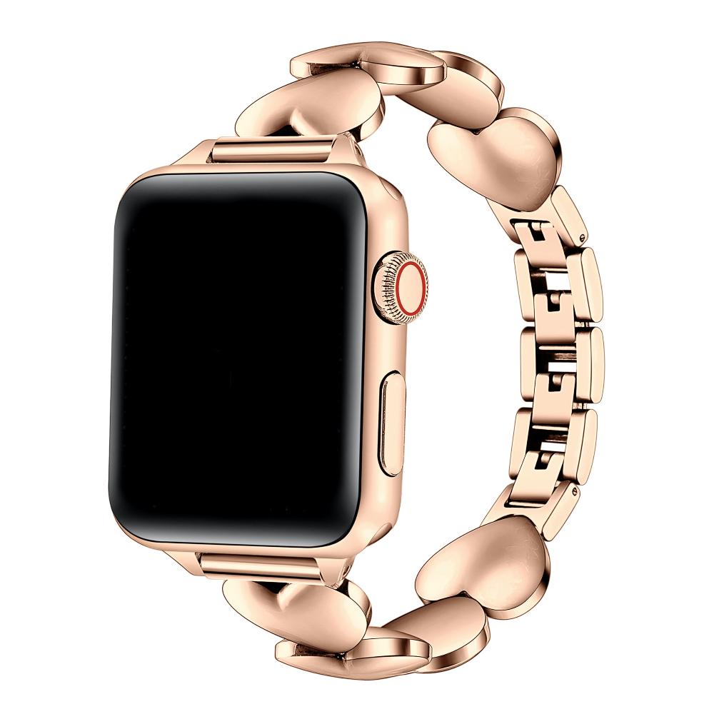 Pásek z nerezové oceli Aphrodite Heart pro Apple Watch