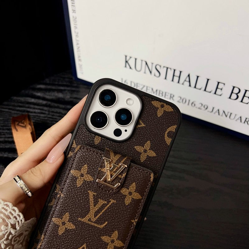 Luxusní klasické barevné crossbody pouzdro na iPhone