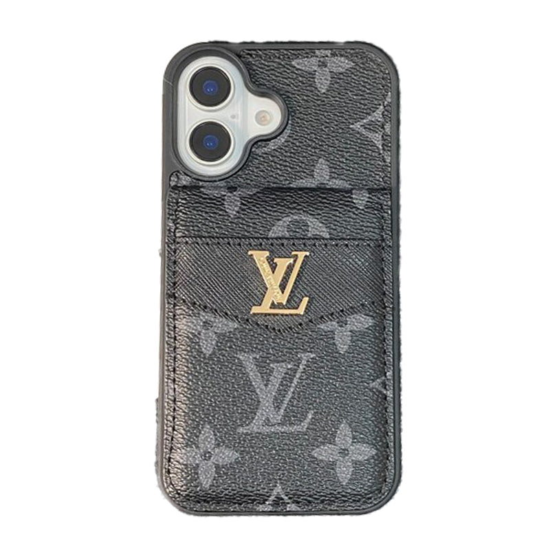 Luxusní Card Bag Klasické barevné pouzdro na iPhone