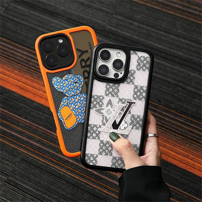 Luxusní černé rohové pouzdro na iPhone