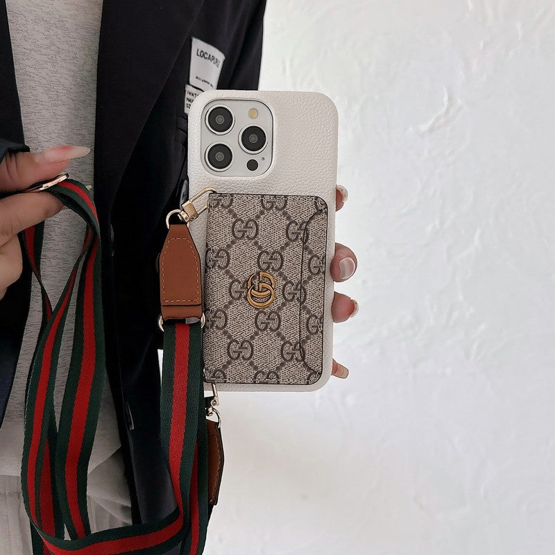 Premium Card Bag Crossbody Classic Case na iPhone