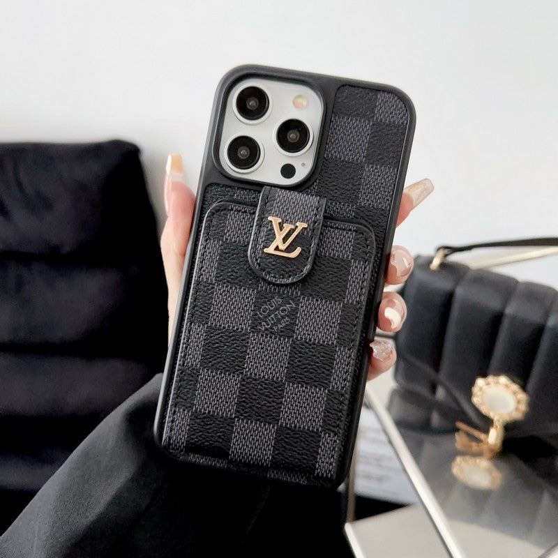 Luxusní Black & Taška s bílou kartou Pouzdro na iPhone
