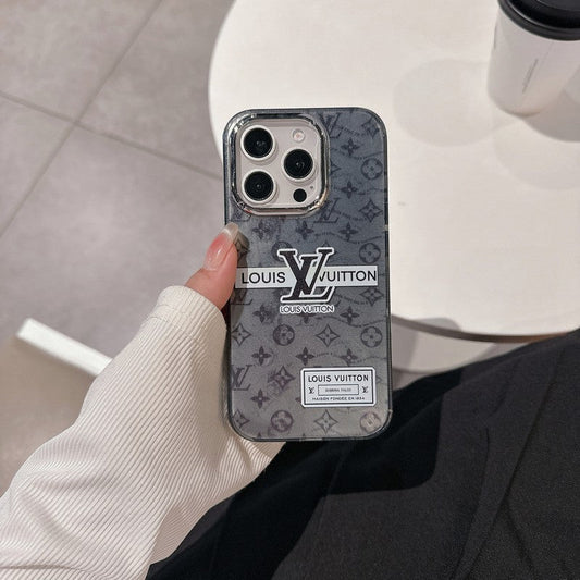 Capa preta luxuosa para iPhone