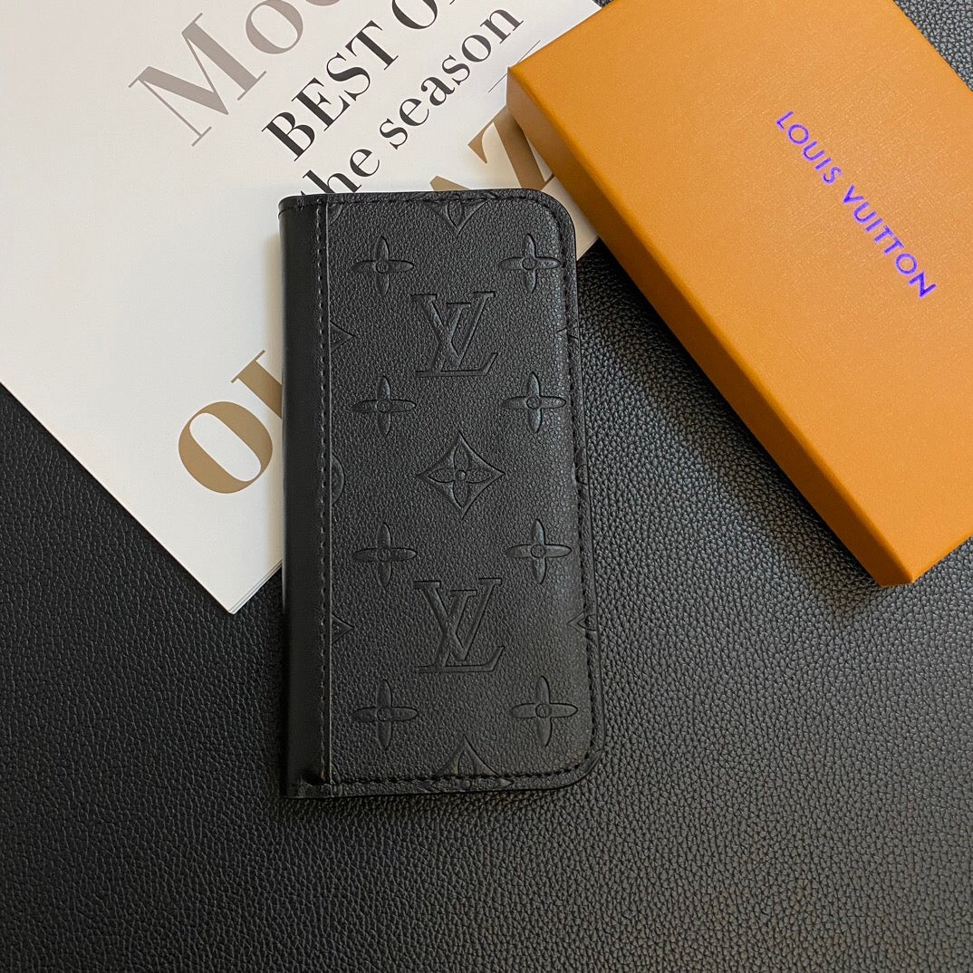 MONOGRAMOVÝ KOŽENÝ KRYT KARTY GALAXY POUZDRO PRO SAMSUNG