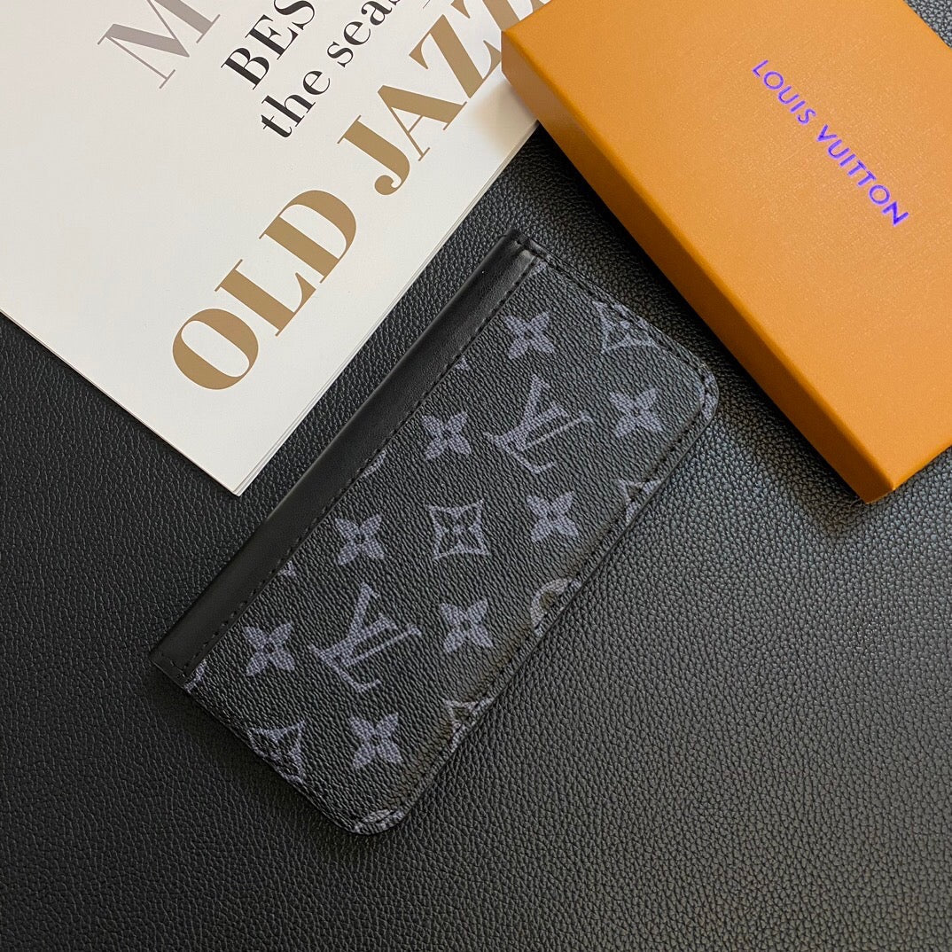 MONOGRAMOVÝ KOŽENÝ KRYT KARTY GALAXY POUZDRO PRO SAMSUNG