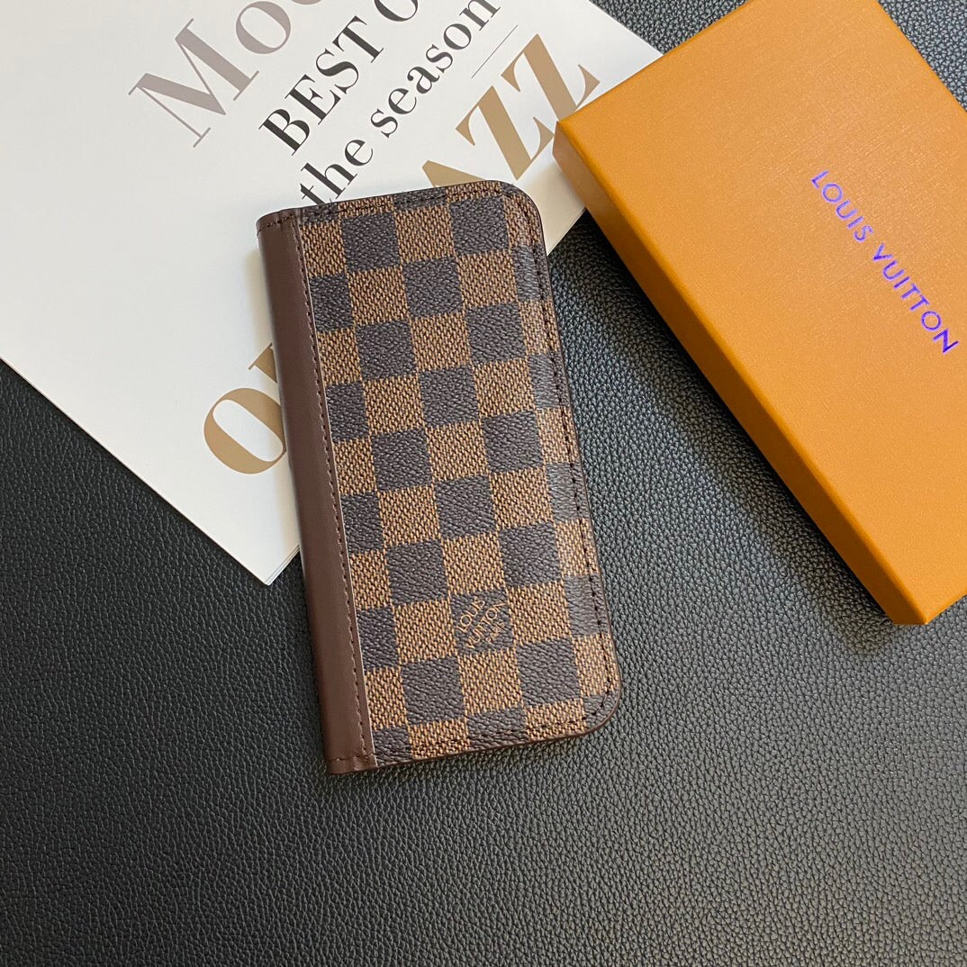 MONOGRAMOVÝ KOŽENÝ KRYT KARTY GALAXY POUZDRO PRO SAMSUNG
