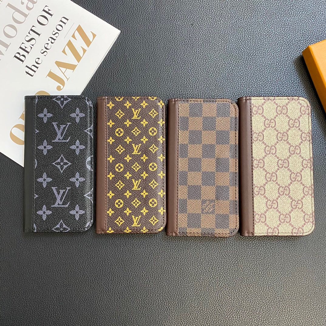 MONOGRAMOVÝ KOŽENÝ KRYT KARTY GALAXY POUZDRO PRO SAMSUNG