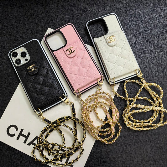 Elegantní crossbody kožené pouzdro na iPhone
