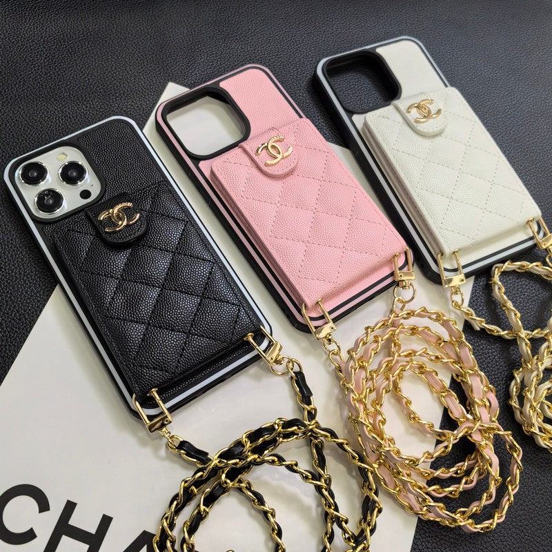 Elegantní crossbody kožené pouzdro na iPhone