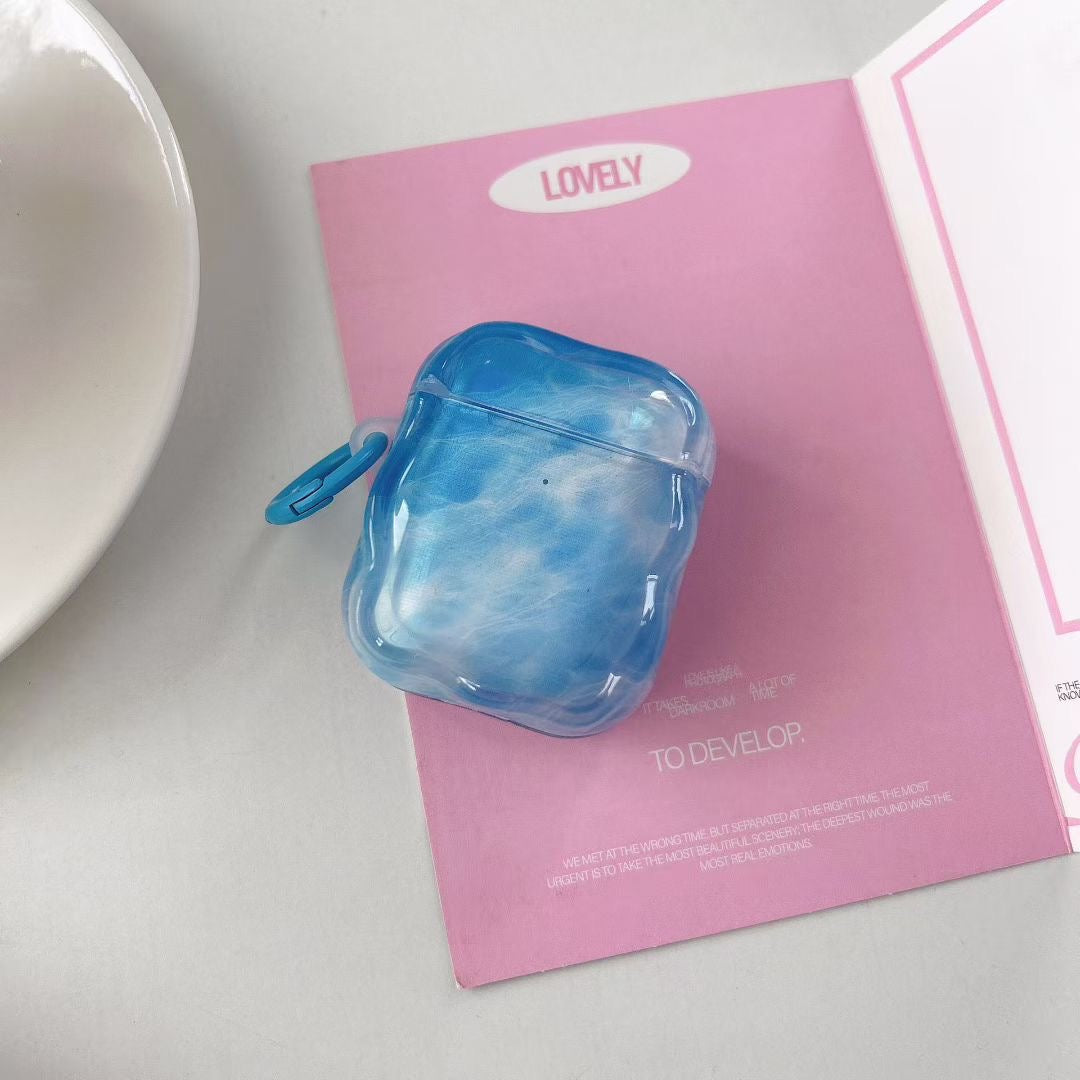 Blue Sky AirPods pouzdro s jelly Beaded Charm