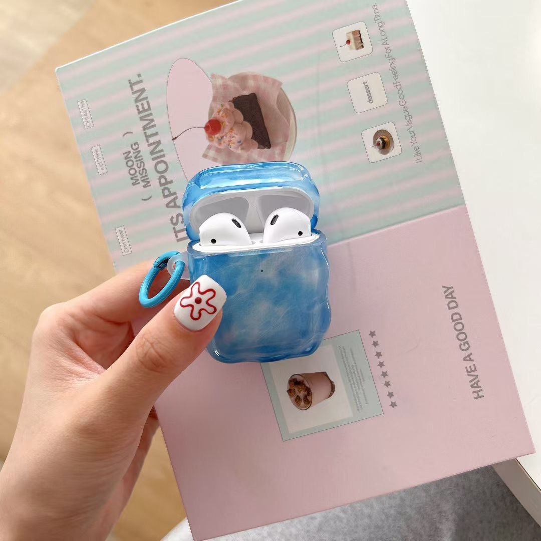 Blue Sky AirPods pouzdro s jelly Beaded Charm