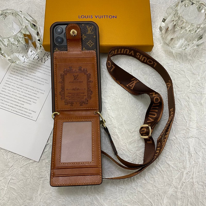 Luxusní pouzdro na iPhone Card Bag Řetízek