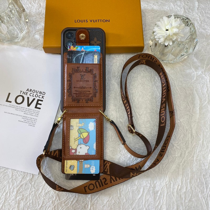 Luxusní pouzdro na iPhone Card Bag Řetízek