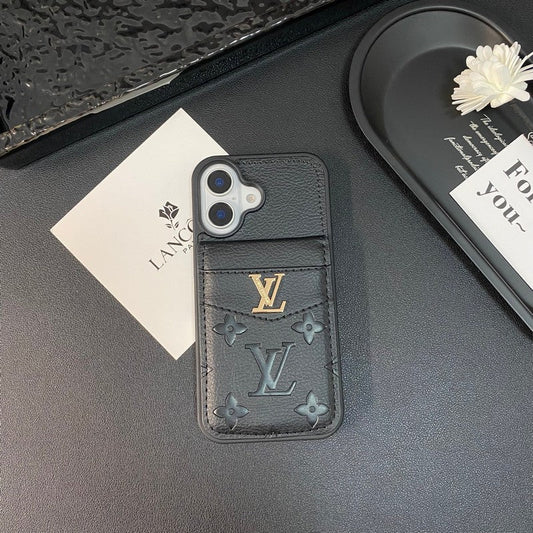 Luxusní Card Bag Klasické barevné pouzdro na iPhone