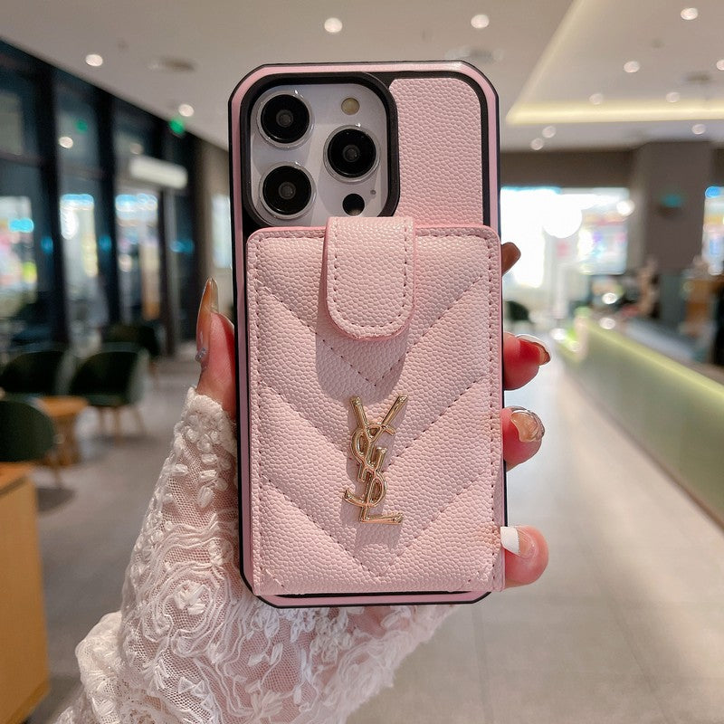 Kožené pouzdro na iPhone v barvě Saint Card Bag